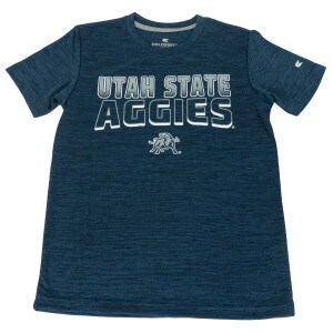 Navy Youth Utah State Aggies T-Shirt Short-Sleeve